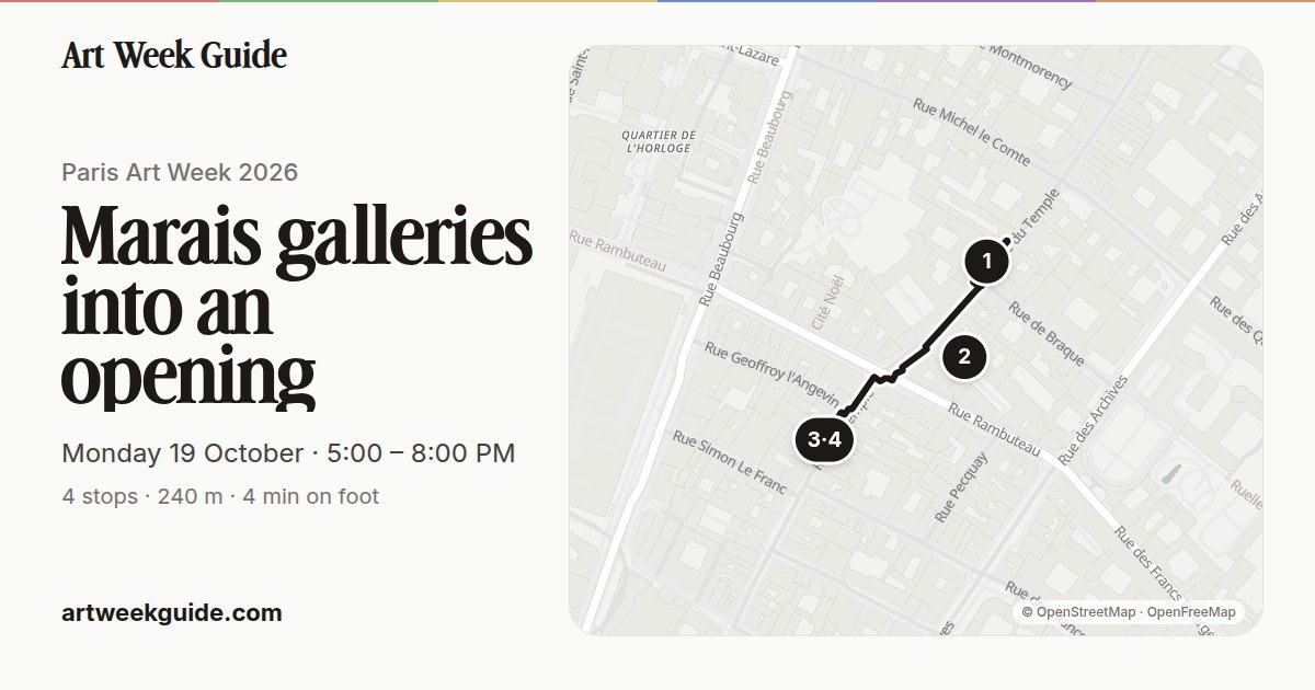 Link preview for Marais galleries into an opening