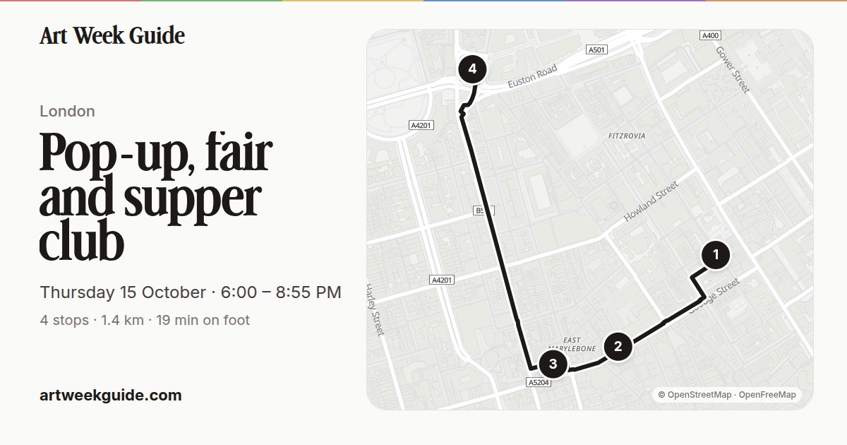 Link preview for Pop-up, fair and supper club
