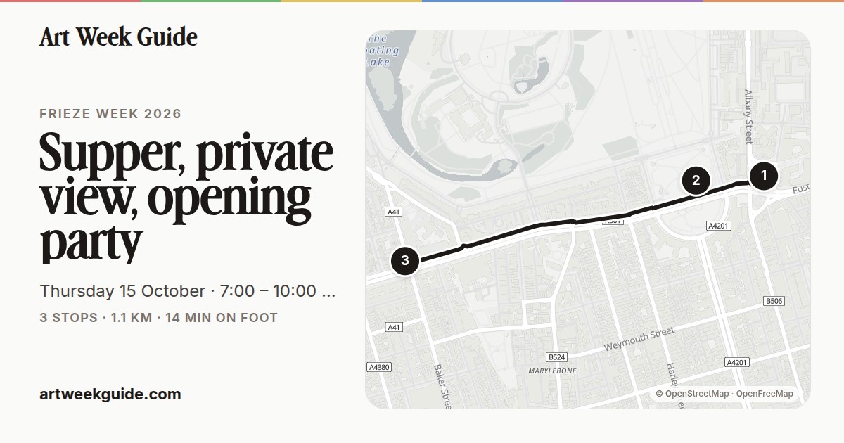 Link preview for Supper, private view, opening party