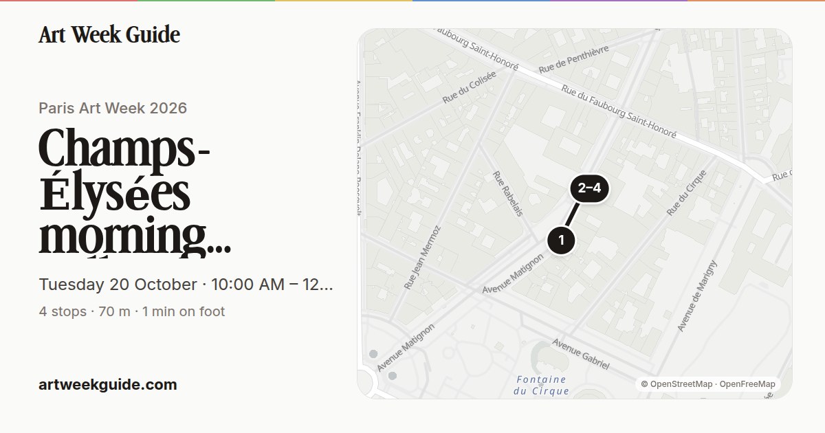 Link preview for Champs-Élysées morning gallery hop