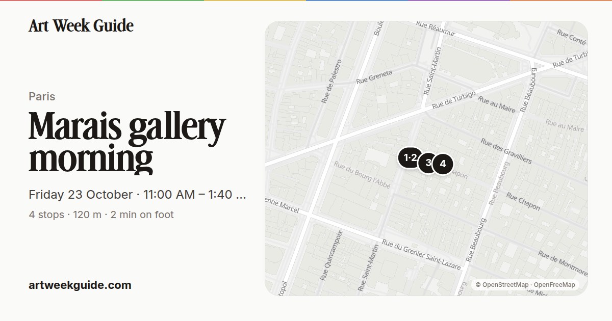 Link preview for Marais gallery morning