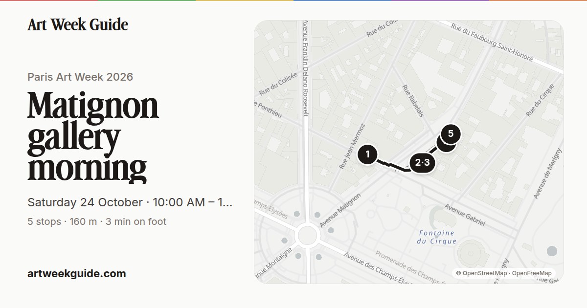 Link preview for Champs-Élysées / Matignon morning
