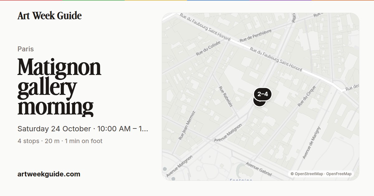 Link preview for Matignon gallery morning