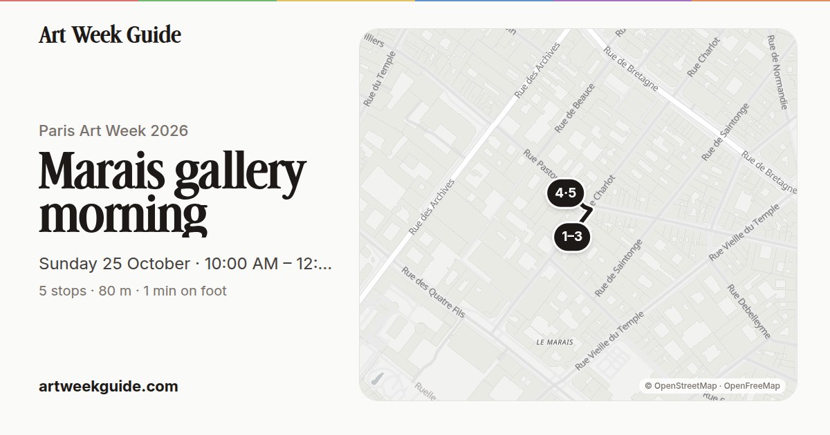 Link preview for Le Marais morning