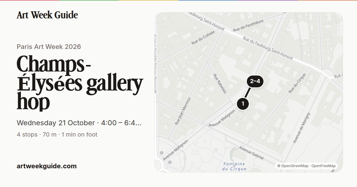 Link preview for Champs-Élysées gallery hop