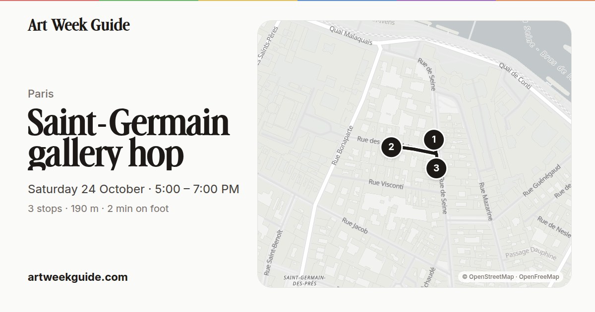 Link preview for Saint-Germain gallery hop