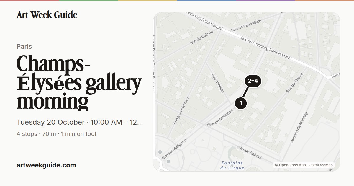 Link preview for Champs-Élysées gallery morning