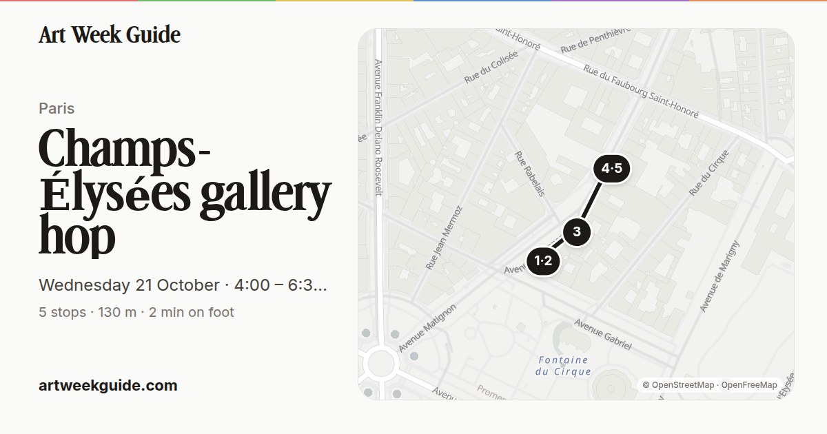 Link preview for Champs-Élysées / Matignon afternoon