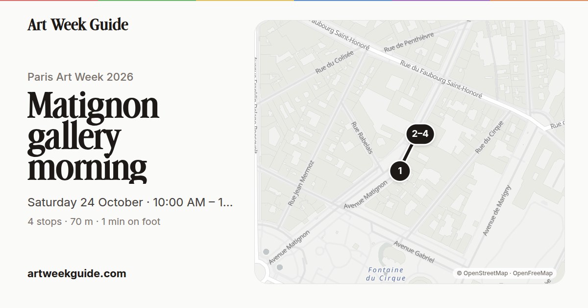 Link preview for Champs-Élysées / Matignon morning