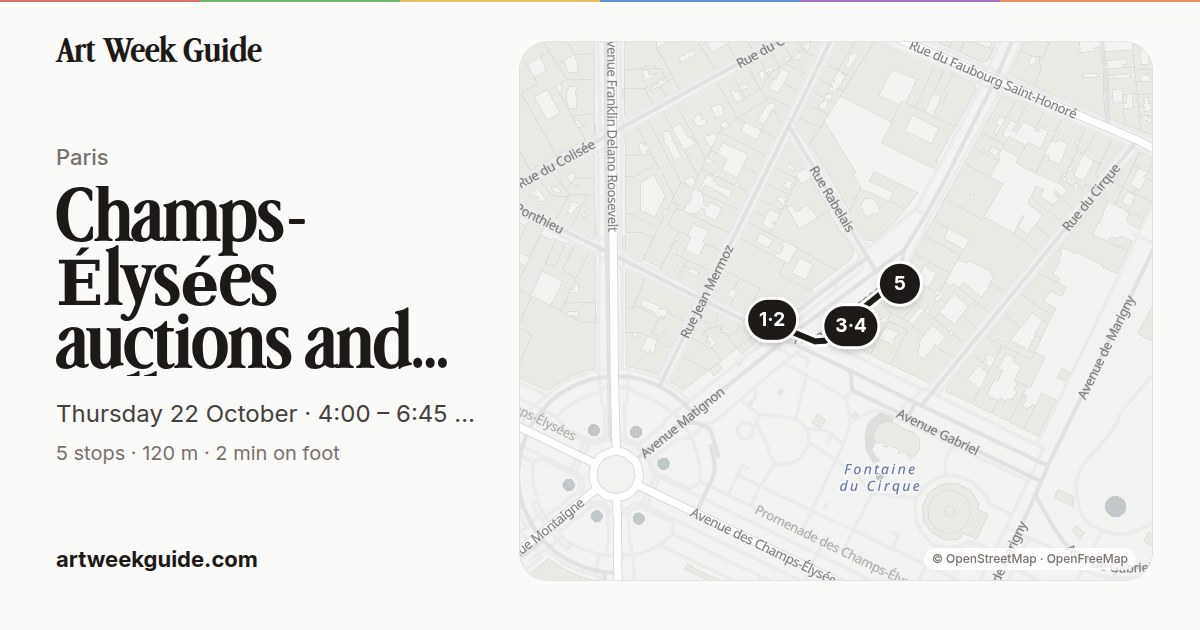 Link preview for Champs-Élysées / Matignon afternoon