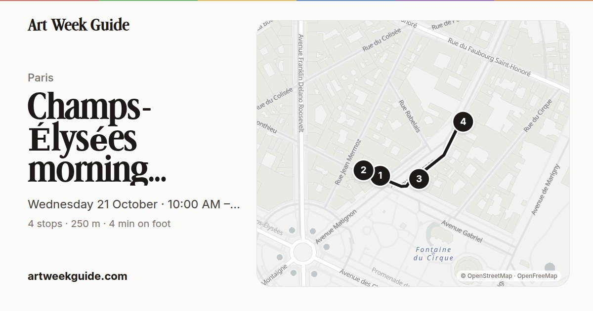 Link preview for Champs-Élysées morning circuit