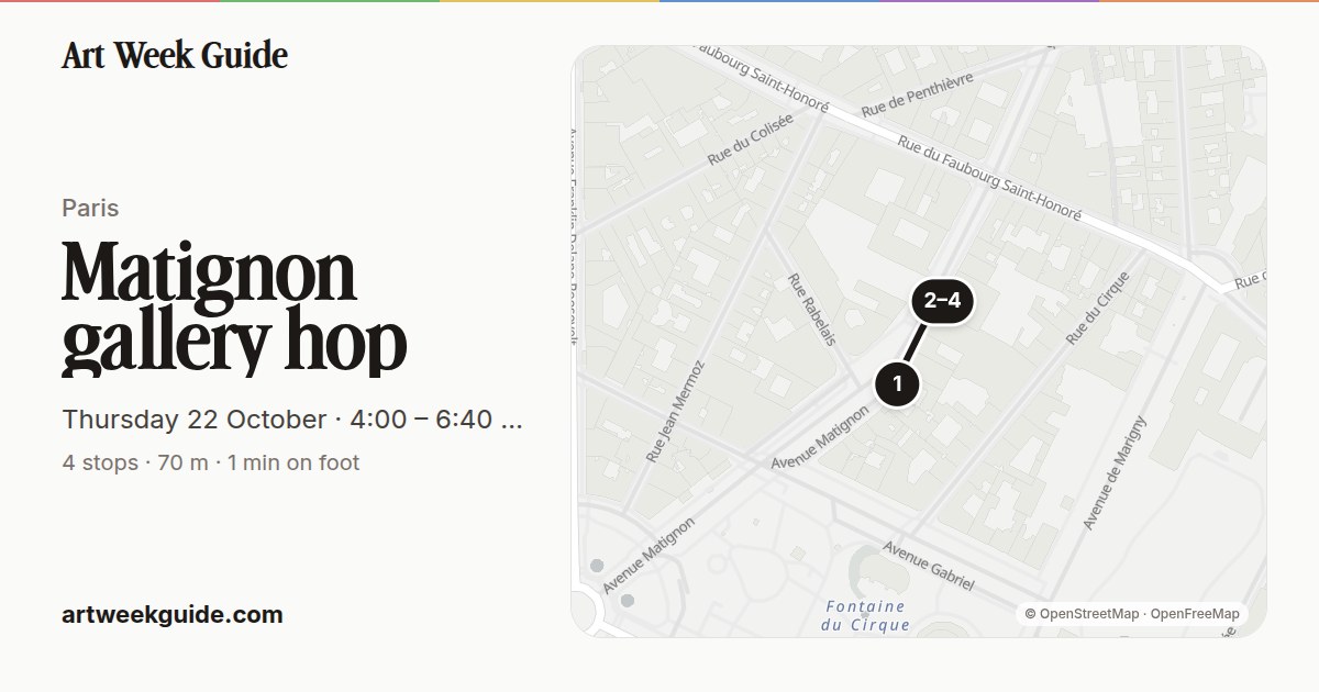 Link preview for Champs-Élysées / Matignon afternoon