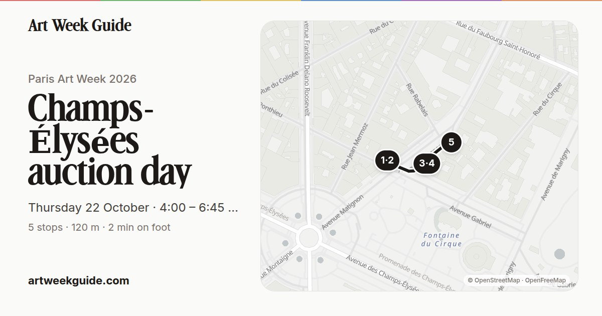 Link preview for Champs-Élysées / Matignon afternoon