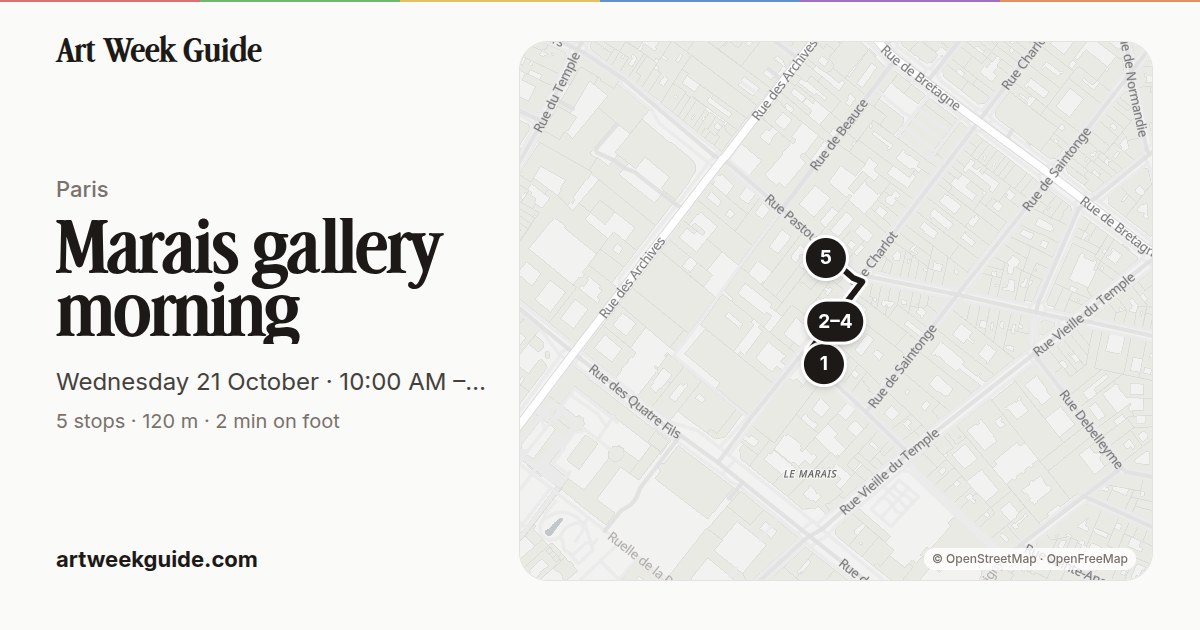 Link preview for Le Marais morning