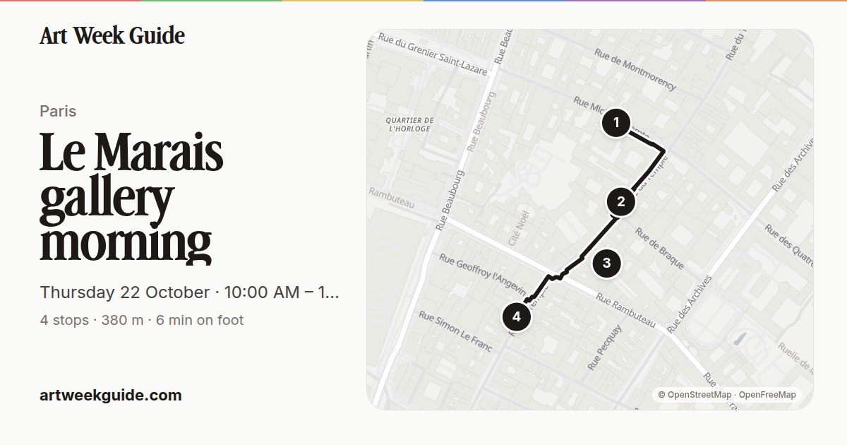 Link preview for Le Marais gallery morning
