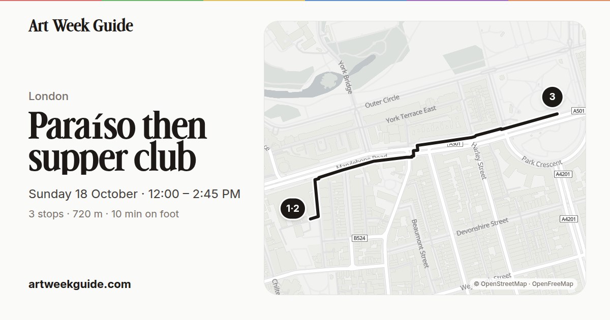 Link preview for Paraíso then supper club