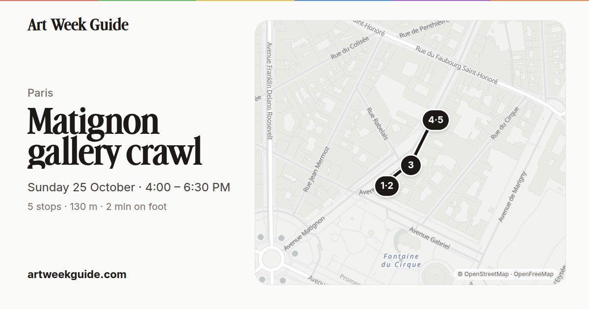 Link preview for Champs-Élysées / Matignon afternoon