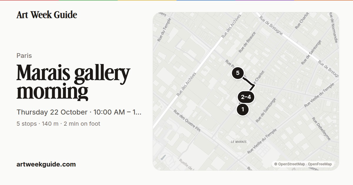 Link preview for Le Marais morning
