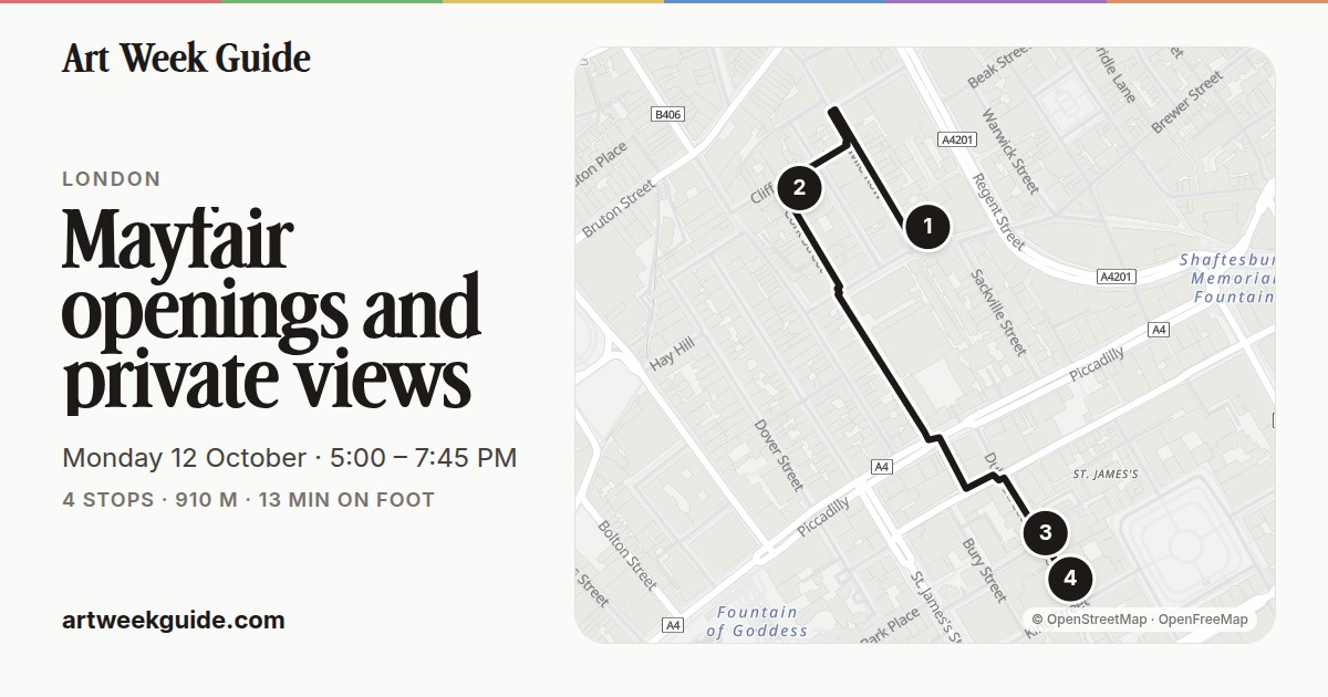 Link preview for Mayfair openings and private views