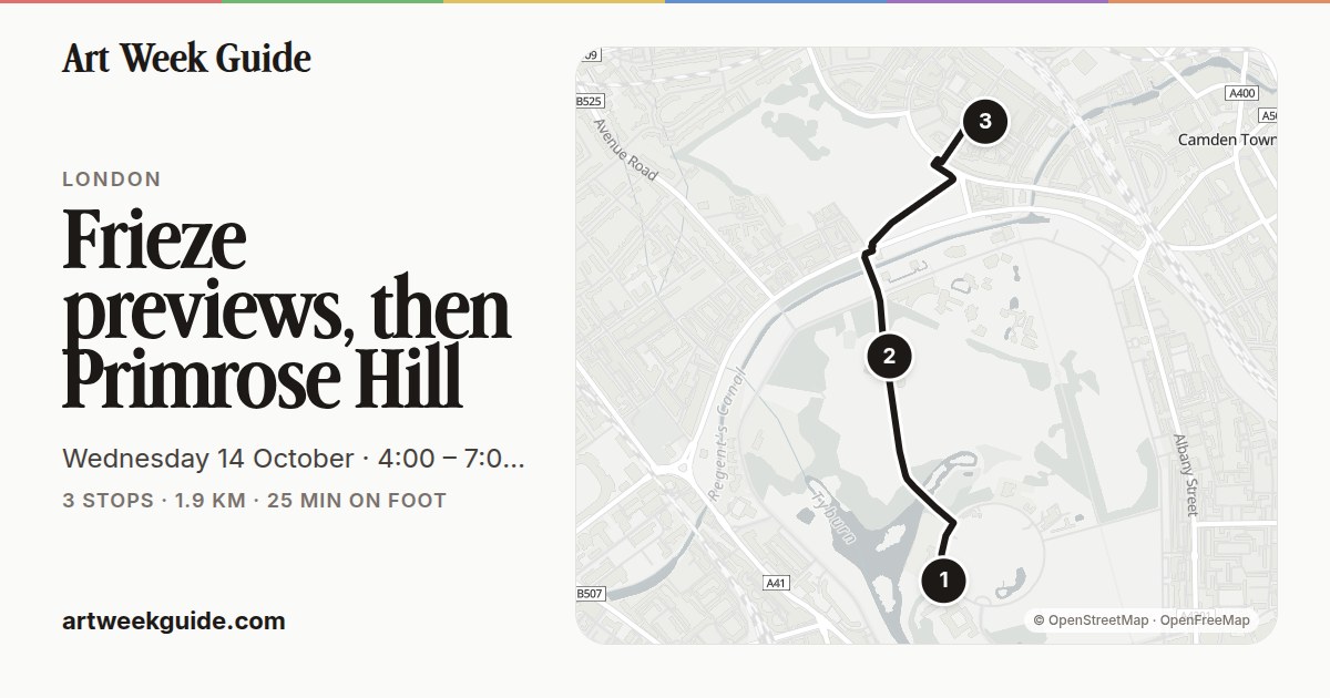 Link preview for Frieze previews, then Primrose Hill