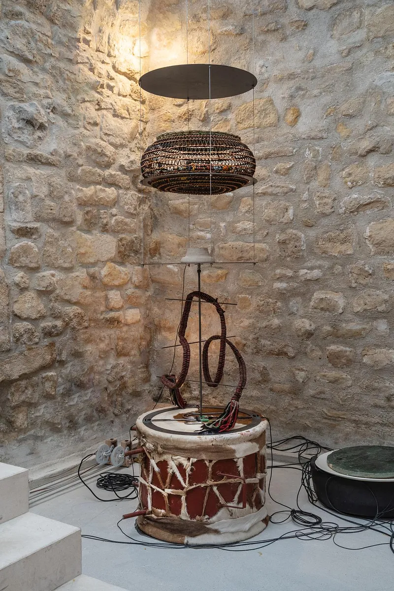 Selection of works (Tarek Atoui, Roberto Cuoghi, Pierre Huyghe, Amy Sillman, Haegue Yang)