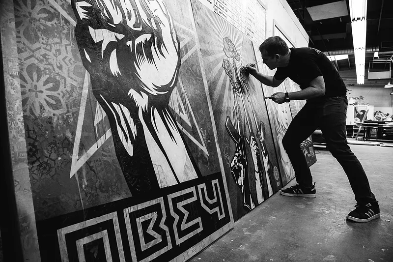 Shepard Fairey: curated presentation in the Art Miami VIP Lounge