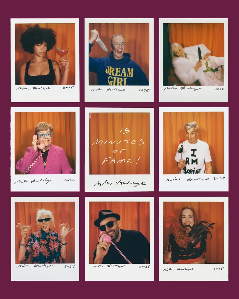 Miles Aldridge Polaroid Portrait Session